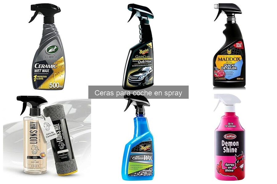 Guía de compra de ceras para coche en spray efectivas