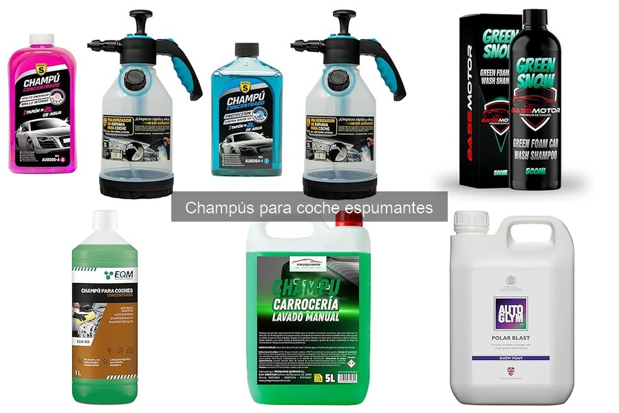 Guía de compra de champús espumantes para coche