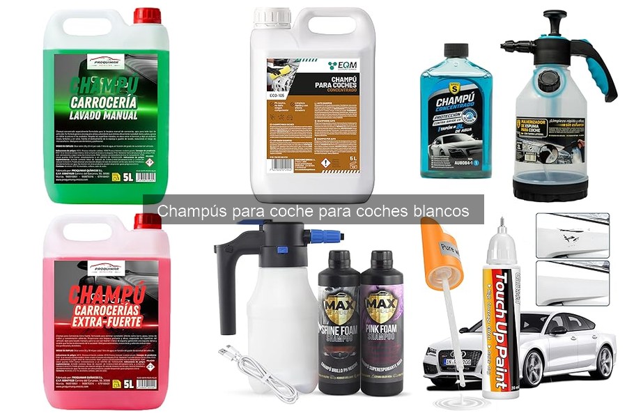 Guía para elegir champús ideales para coches blancos