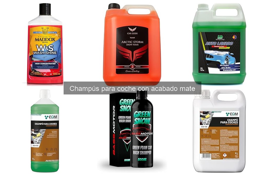 Guía para elegir el mejor champú para coche mate