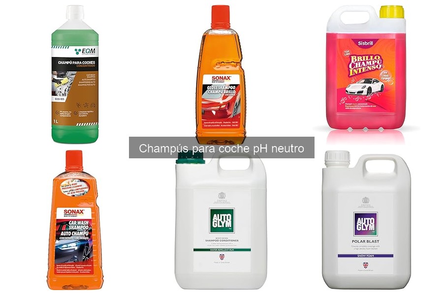 Importancia del pH neutro en champús para coche
