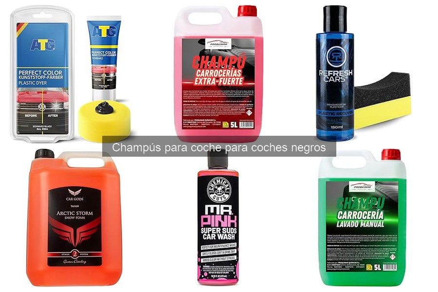 Ingredientes a Evitar en Champús para Coches Negros
