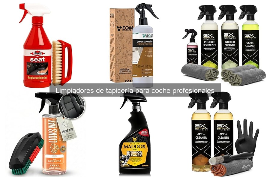 Ingredientes a evitar en limpiadores de tapicería de coche