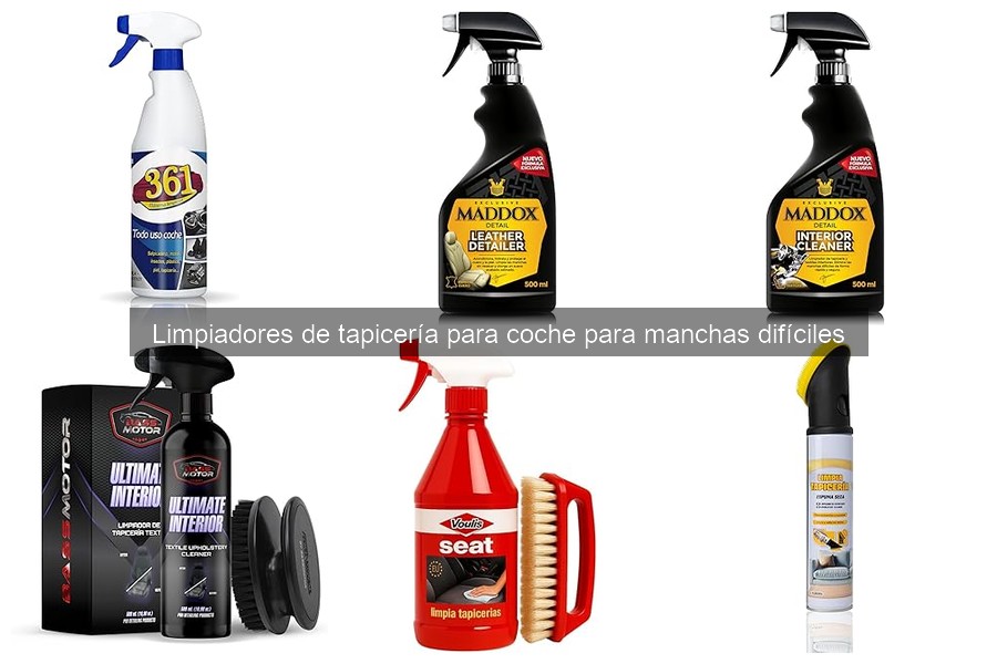 Ingredientes Efectivos en Limpiadores de Tapicería para Coches