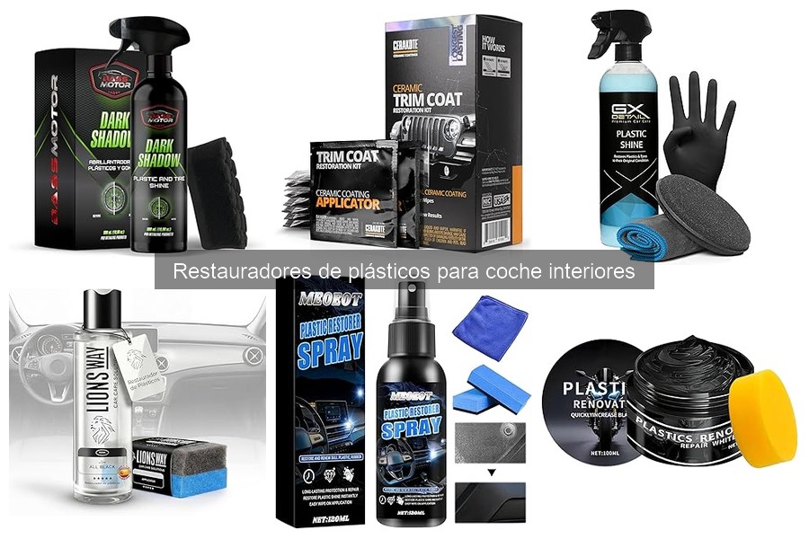 Ingredientes nocivos en restauradores de plásticos para coche