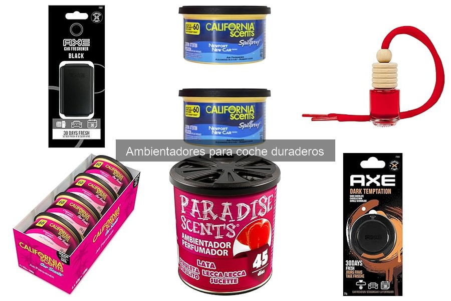 Instrucciones de uso de ambientadores duraderos para coche