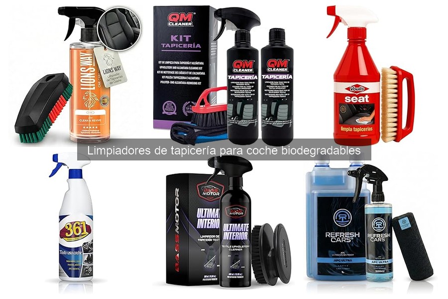 Limpiadores de tapicería biodegradables: beneficios y características