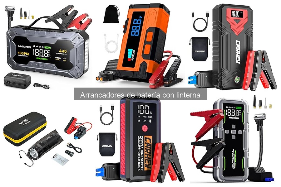 Mantén tu arrancador de batería con linterna en óptimas condiciones