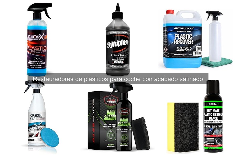 Mantenimiento de plásticos tras usar restauradores de coche