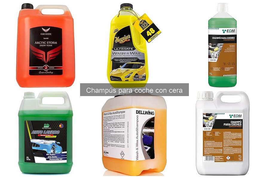 Mantenimiento del coche tras usar champú con cera