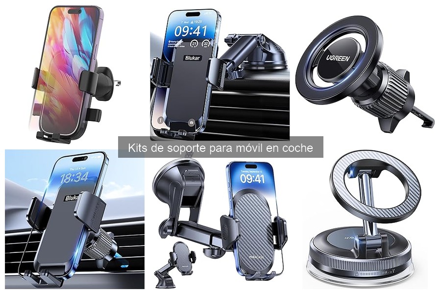 Mantenimiento y limpieza de kits de soporte para móvil en coche