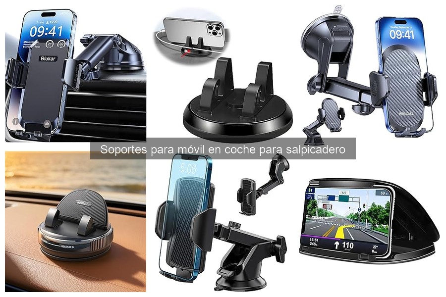 Mantenimiento y limpieza de soportes para móvil en coche
