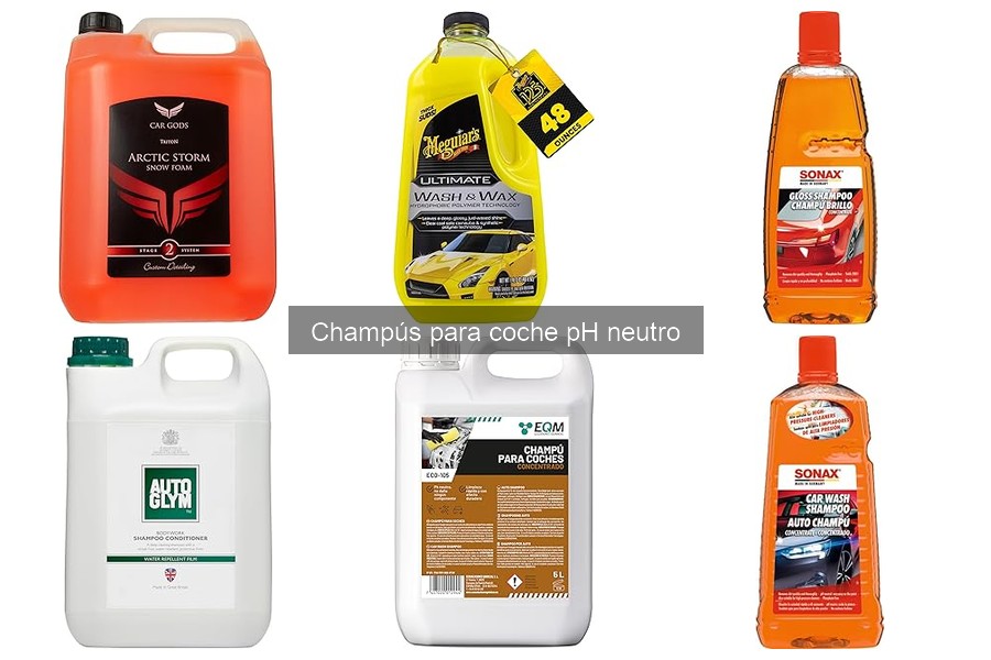 Mejor champú pH neutro para coches oscuros