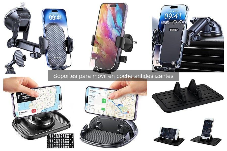 Mejora tu experiencia con soportes antideslizantes en coche