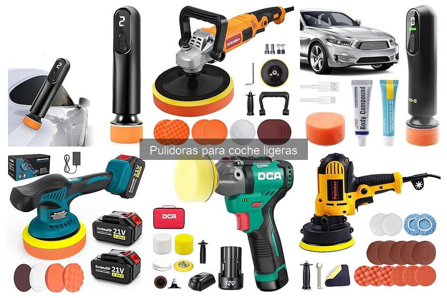 Mejores accesorios para pulidoras ligeras de coche