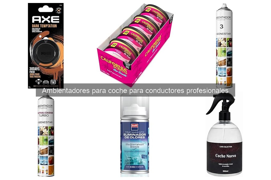 Mejores ambientadores para profesionales del transporte en coche