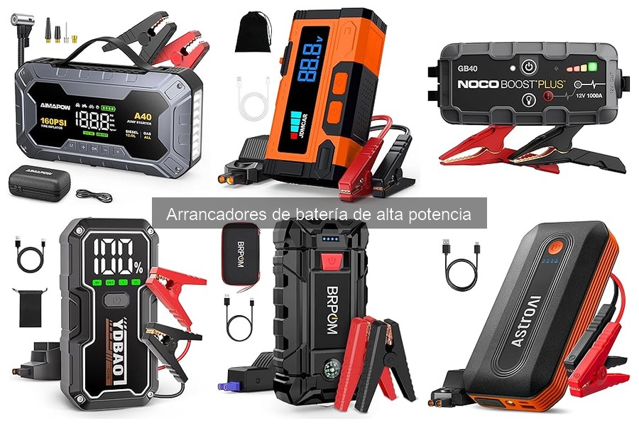 Mejores arrancadores de batería de alta potencia para coches