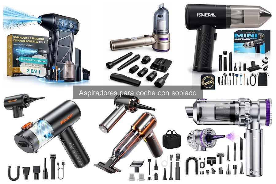 Mejores aspiradores para coche con soplado en 2023