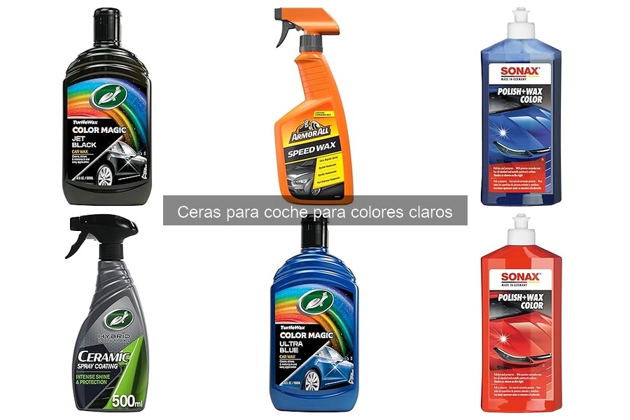 Mejores ceras para coches de colores claros: comparativa 2023