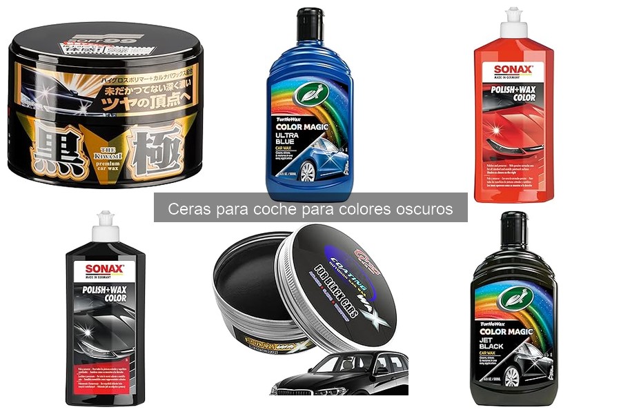 Mejores ceras para coches oscuros: comparativa y análisis