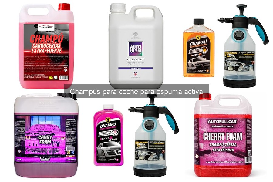 Mejores champús de espuma activa para coches comparativa