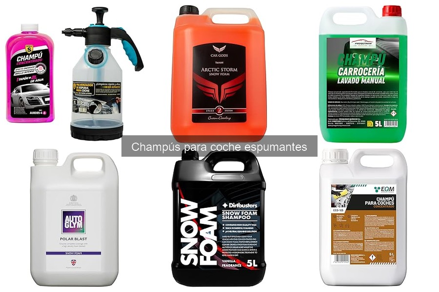 Mejores champús espumantes para coches oscuros en 2023