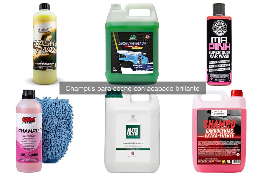 Mejores champús para coche con acabado brillante en 2023