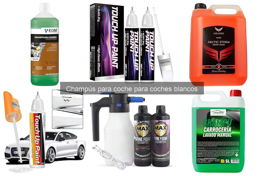 Mejores champús para coches blancos: limpieza y brillo garantizados