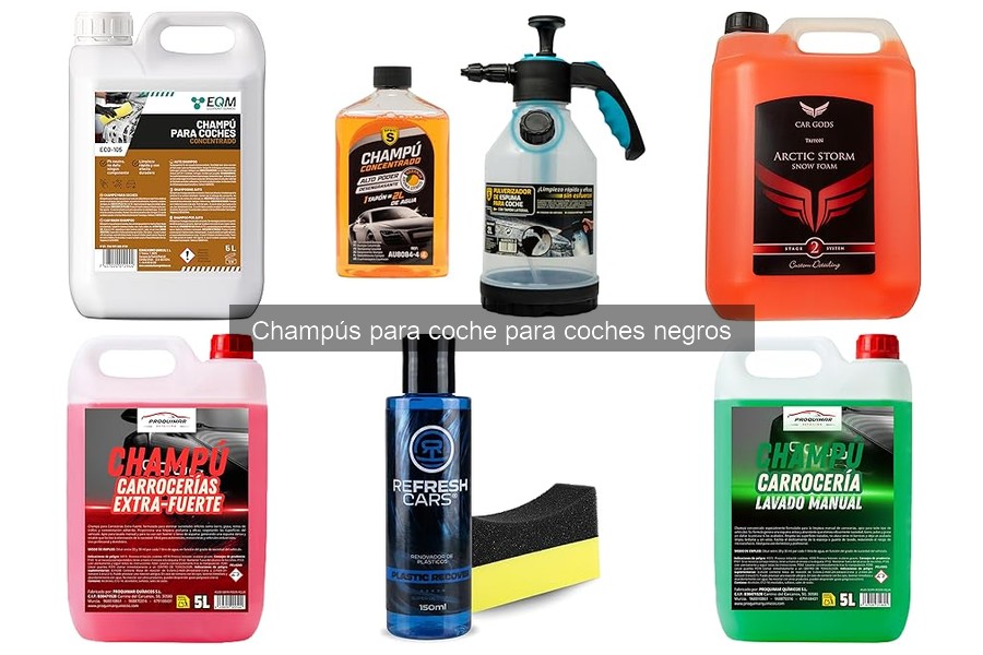 Mejores champús para coches negros: brilla sin rayones