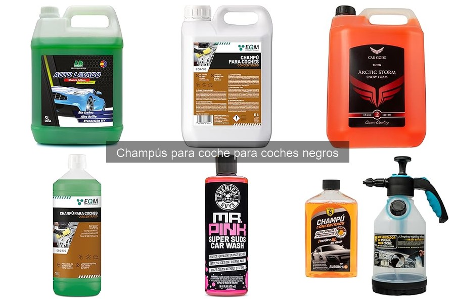 Mejores champús para coches negros con cerámica