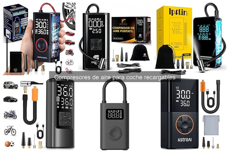 Mejores compresores de aire recargables para coche 2023