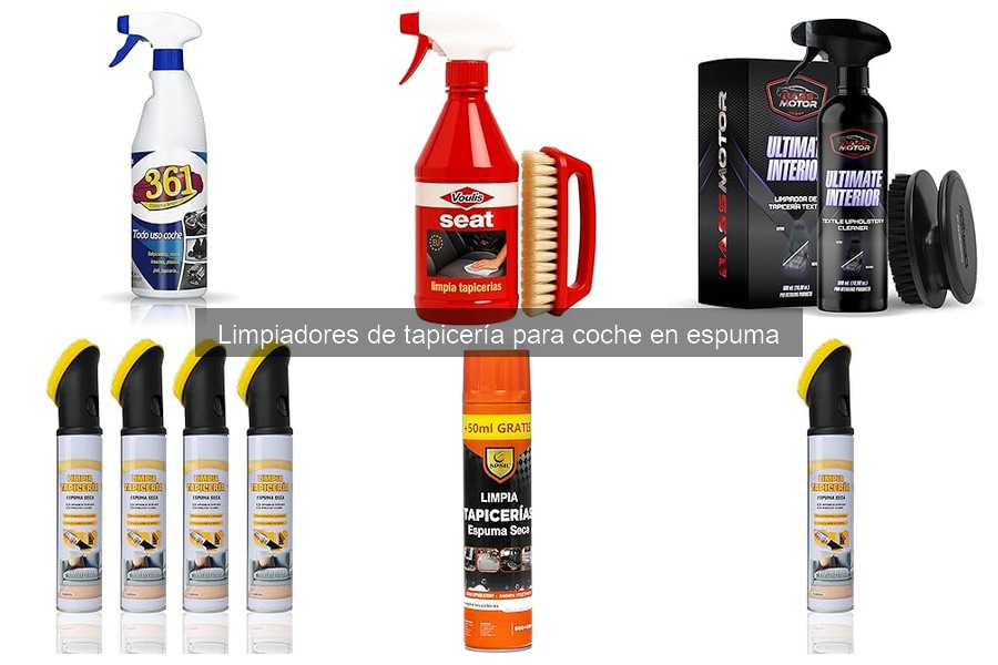 Mejores limpiadores de tapicería en espuma para coches familiares