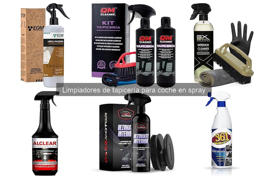 Mejores limpiadores de tapicería en spray para coches familiares