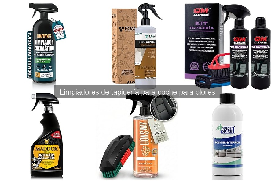 Mejores limpiadores de tapicería para eliminar olores en coche
