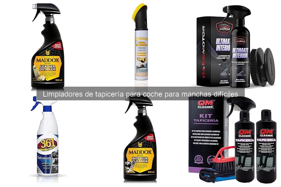 Mejores Limpiadores de Tapicería para Manchas Difíciles