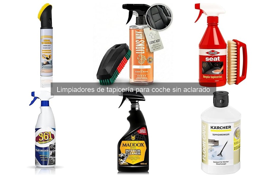 Mejores limpiadores de tapicería sin aclarado para manchas difíciles