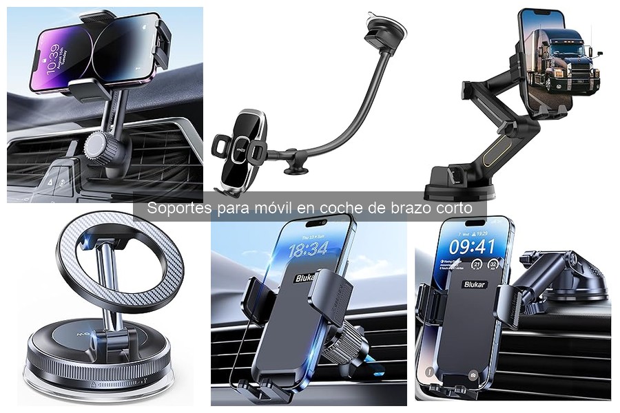 Mejores marcas de soportes para móvil en coche de brazo corto
