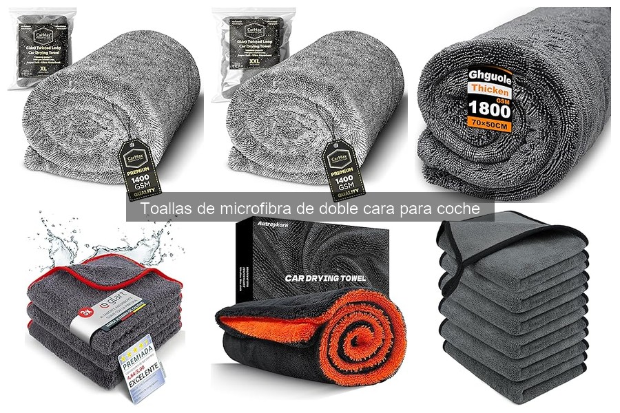 Mejores marcas de toallas de microfibra de doble cara para coche