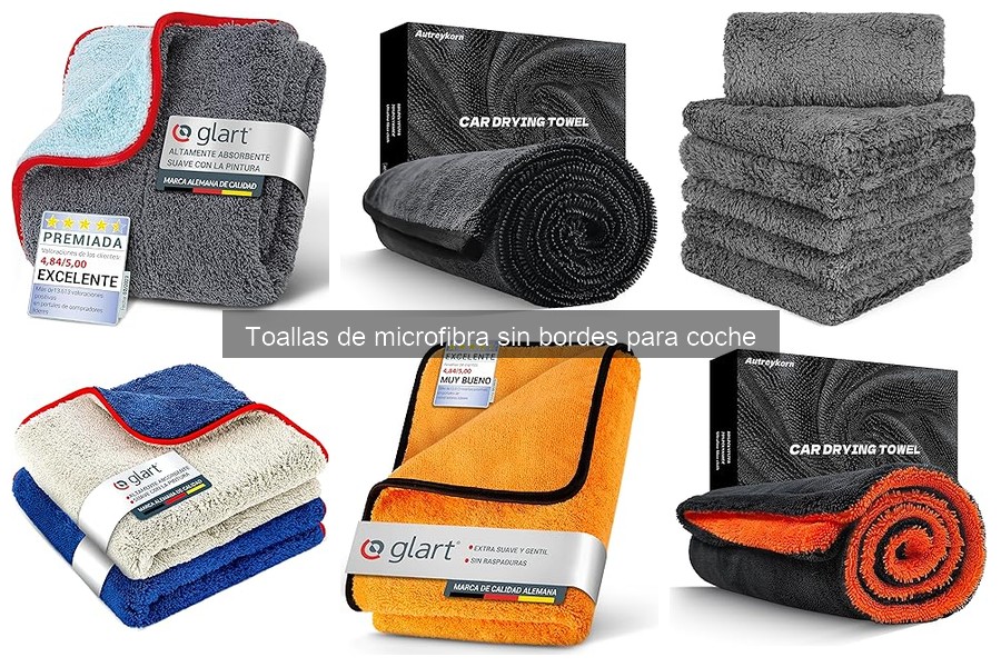 Mejores marcas de toallas de microfibra sin bordes para detailing