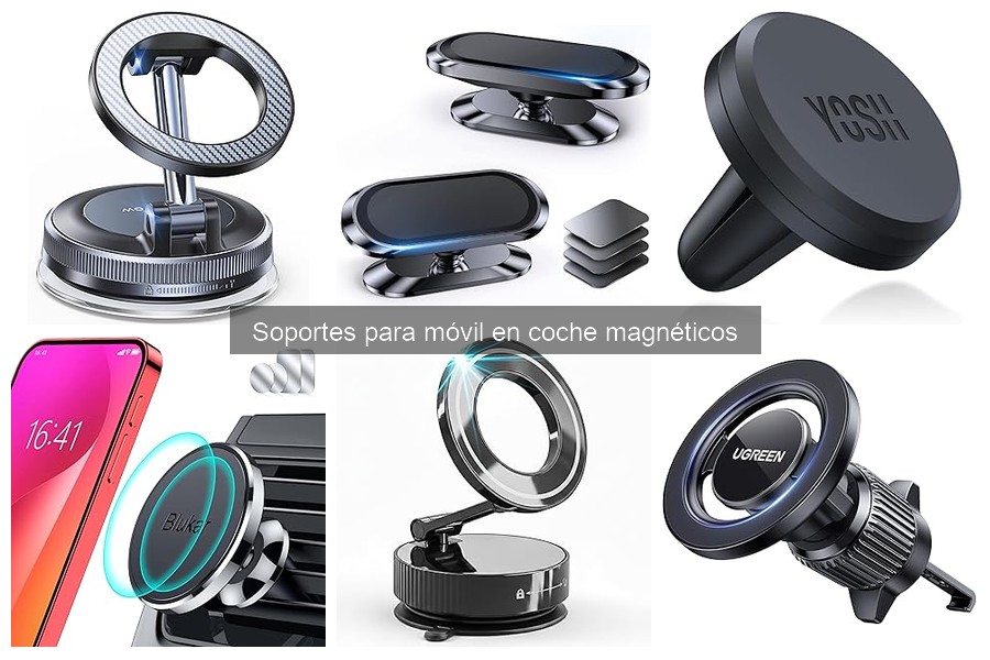 Mejores ofertas de soportes magnéticos para móvil en coche