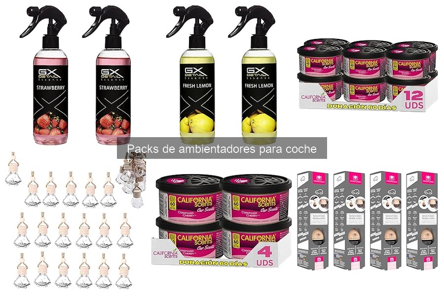 Mejores packs de ambientadores para coche en 2023