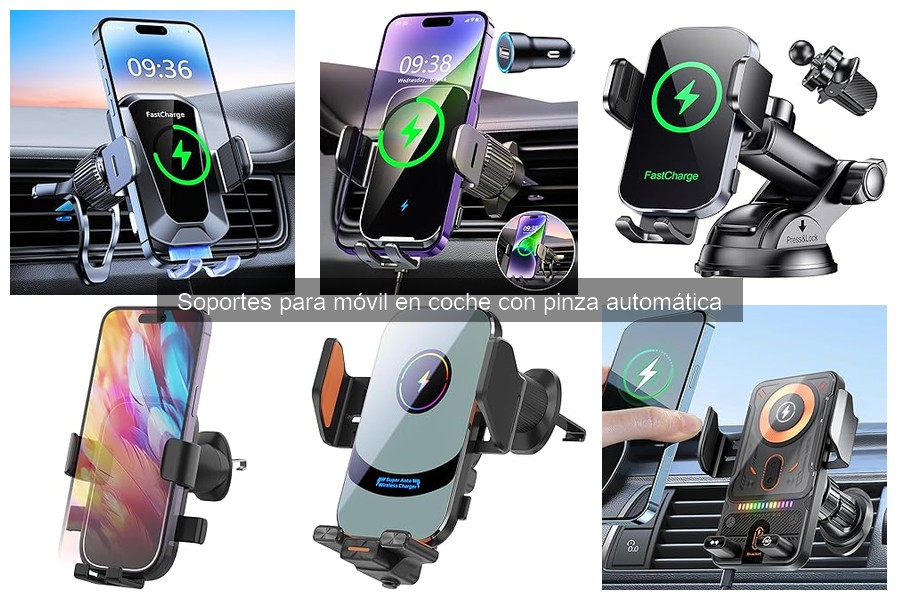 Mejores soportes para móvil con pinza automática en coches pequeños