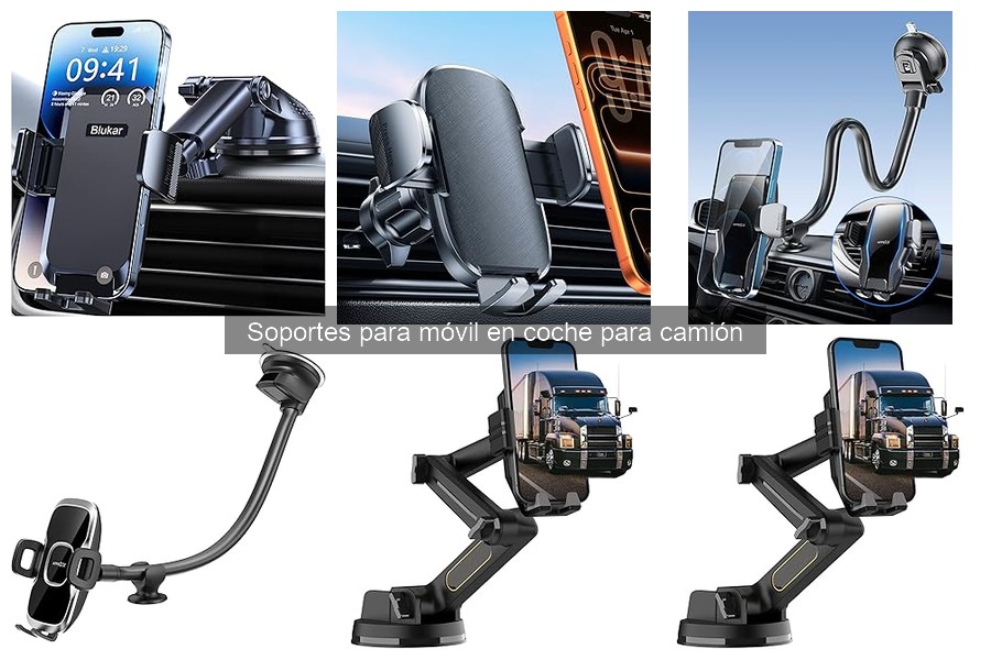 Mejores soportes para móvil en camión según usuarios