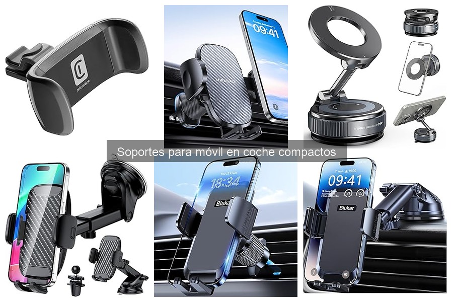 Mejores soportes para móvil en coche compacto 2023