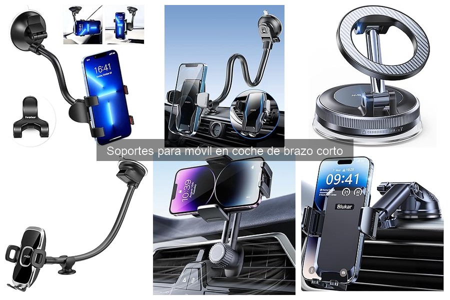 Mejores soportes para móvil en coche de brazo corto en 2024