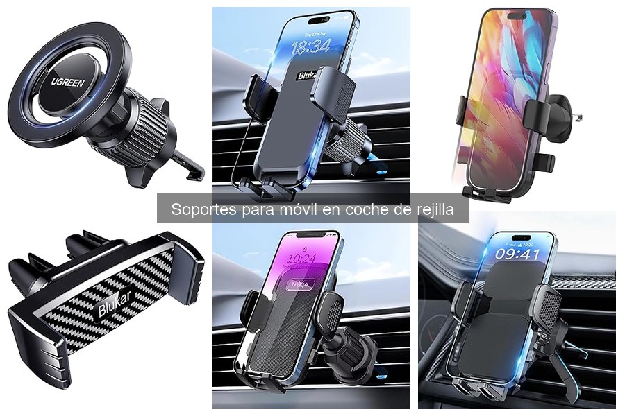 Mejores soportes para móvil en coche de rejilla para viajes largos
