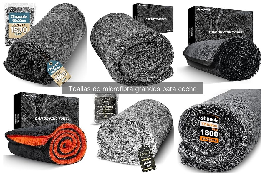 Mejores toallas de microfibra grandes para limpiar coches
