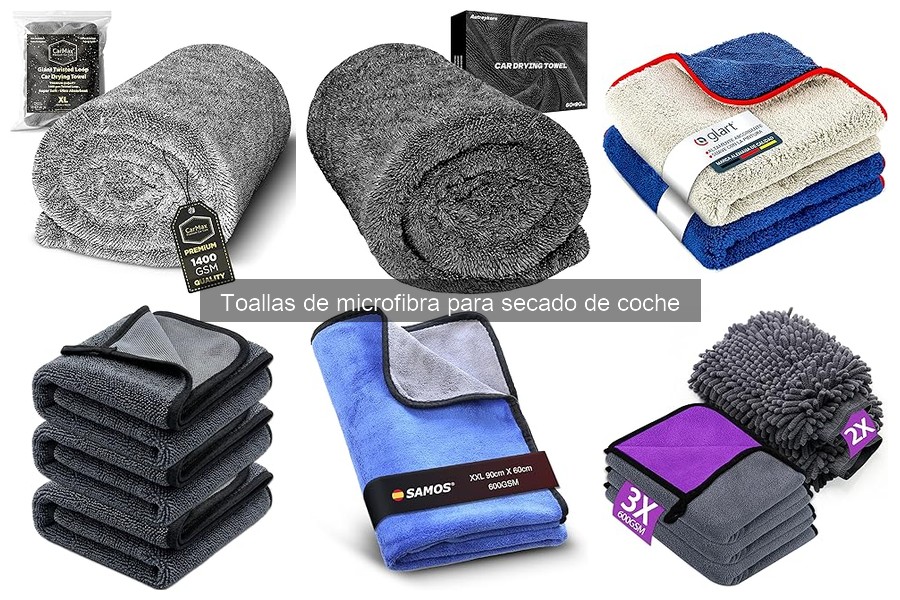 Mejores toallas de microfibra para secado de coche según usuarios