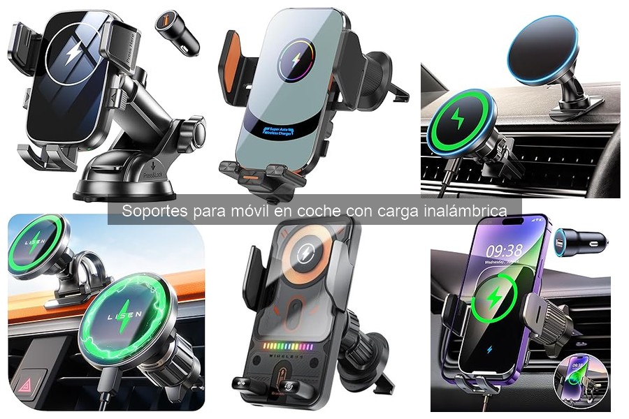 Móviles compatibles con soportes de carga inalámbrica en coche