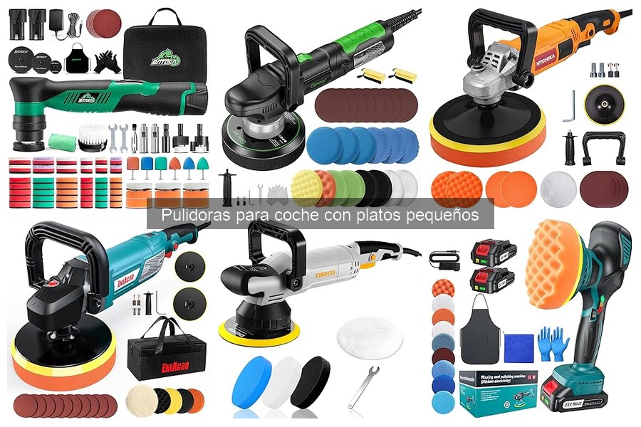 Ofertas en pulidoras con platos pequeños para coche